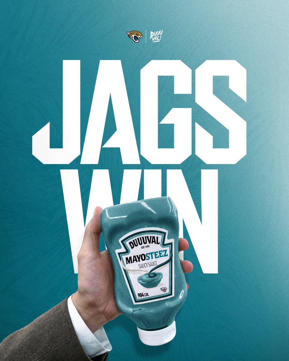 Jaguars's tweet photo. Wayonnaise!

#TENvsJAX | #DUUUVAL https://t.co/dGXm0oKPGp