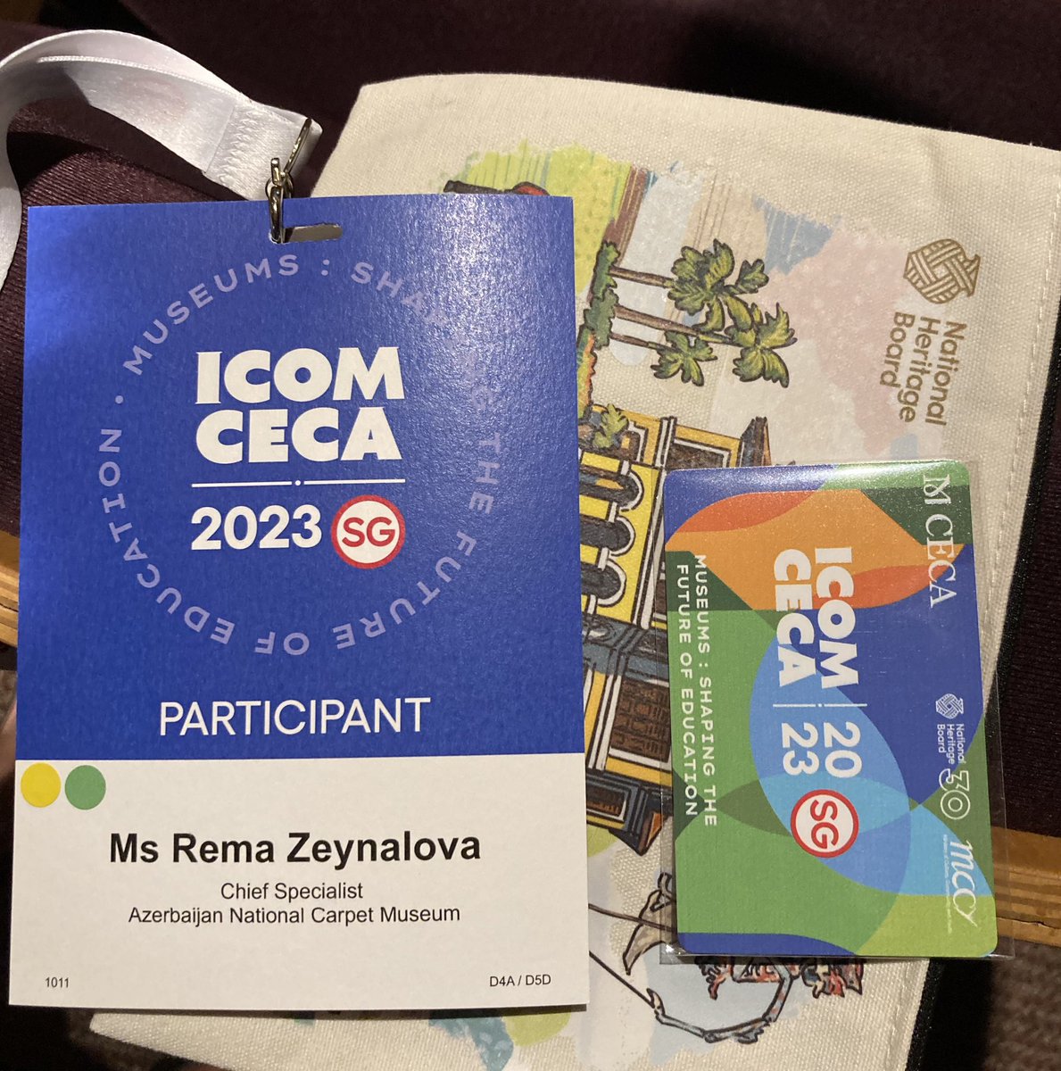 Excited to deliver a presentation at the ICOM-CECA Annual conference to be held at <a href="/acm_sg/">ACM Singapore</a> in Singapore! Looking forward to exchanging ideas and insights with fellow participants. 
#icomceca2023
#azerbaijannationalcarpetmuseum
#azerbaijan🇦🇿