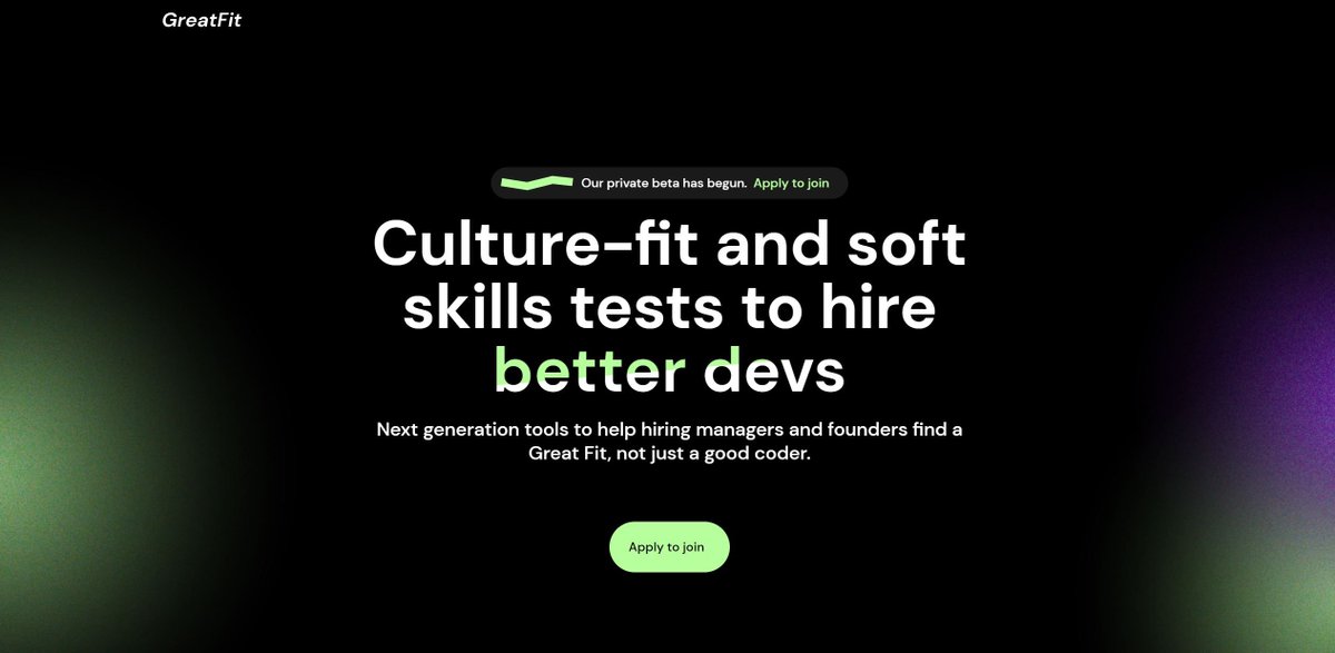 #GreatFit
GreatFit: AI-powered tool for screening developers. Assess soft skills, evaluate written communication, identify culture fit, streamline...
airepohub.com/human-resource… #ArtificialIntelligence #AI