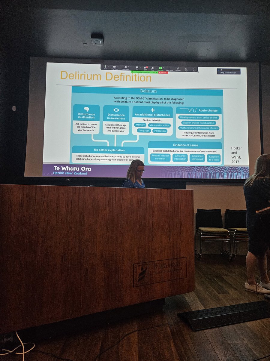 Delirium in palliative care <a href="/1sharonrussell/">Sharon Russell</a> <a href="/C_Ekegren/">A/Prof Christina Ekegren</a> <a href="/deliriumkrish/">Prof M Santhana Krishnan💙💛</a> <a href="/SBastkjaer/">Steen Bastkjaer</a> @WaitemataHealth  from the Waitemata Pall care team