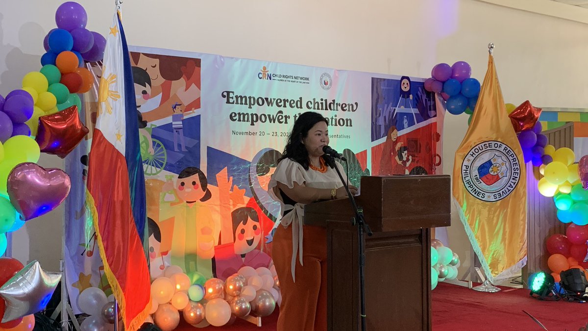 PLCPD1989's tweet photo. HAPPENING NOW: BHW Party-List Representative and PLCPD Chairperson for Luzon, Hon. Angelica Natasha Co delivers her opening remarks at the opening ceremony and ribbon-cutting of the National Children’s Month Celebration. | House of Representatives

#NationalChildrensMonth https://t.co/UyjqmmsjQx