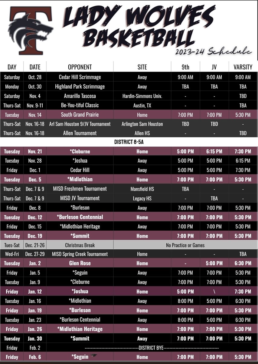ladywolfbball's tweet photo. Check your schedules and calendars... make some time to come see your Lady Wolves play. You will be entertained!
#RunWolvesRun https://t.co/z13RY4zaud