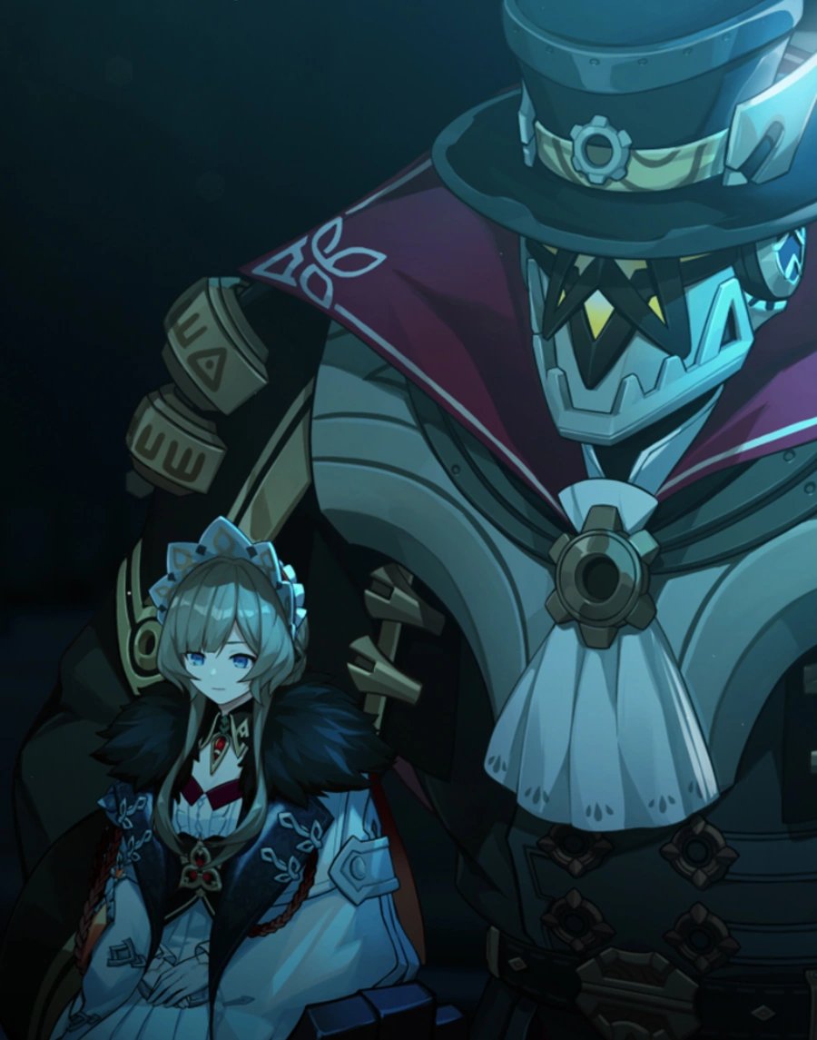 Addressing the elephant in the room, I will first talk about the Mary-Ann-nette theory. This has been a pretty popular theory, and there are a few versions circulating.
To be clear, my version of this theory is not suggesting that Mary-Ann Guillotin is Sandrone/Marionette. (2/37)