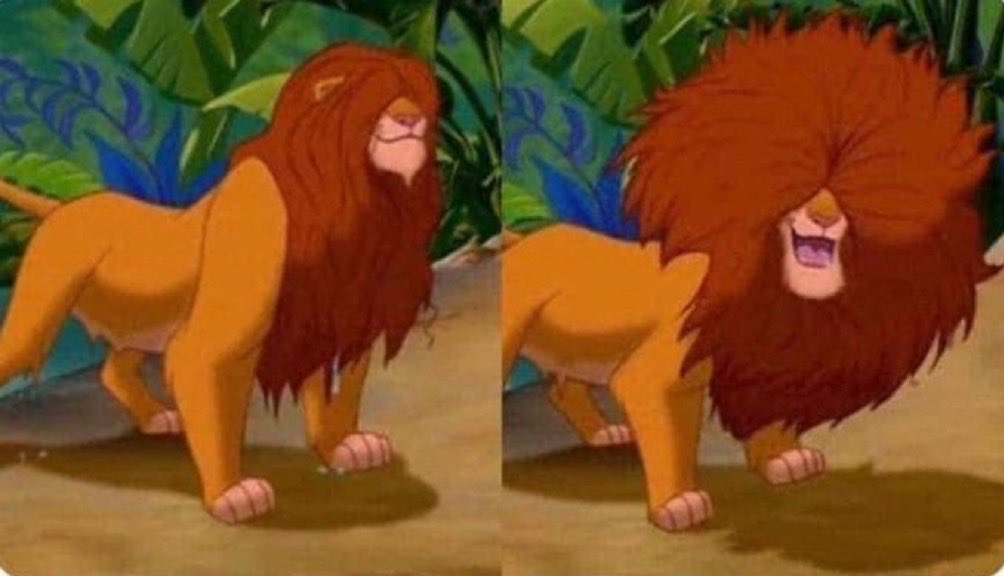 cuando me lavo el pelo:     cuando se seca:
