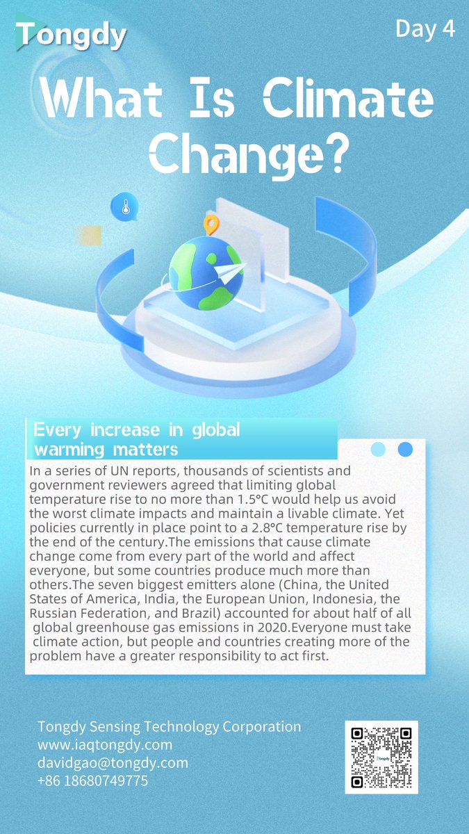 TechnologyTong1's tweet image. Day 4 What is Climate Change? #climatechange