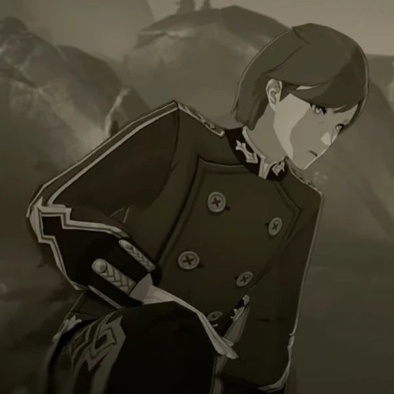 saying he once saw that it could achieve what the ancient peoples' golems could not
Exhibit E: The clothes of the big mek are similar to the clothes/uniform of the person who we are assuming to be Alain Guillotin in the cutscene in Neuvillette’s Story Quest. (9/37)