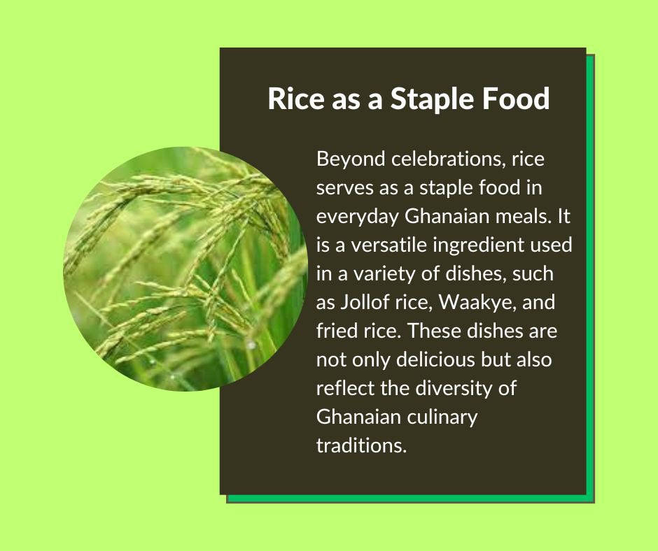 RicoRice22's tweet photo. Rice holds significant cultural importance in Ghanaian cuisine, playing a central role in various traditions and celebrations. #eatlocal #ghanarice #ghanaricefarmers #madeinghana #eatlocalthinkglobal https://t.co/GpYQxsuX0Z