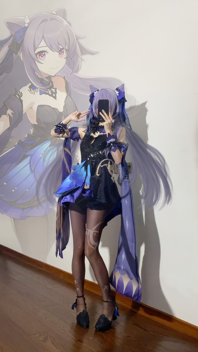 kittywan1111's tweet photo. 霓裾の舞💜
#刻晴コスプレ 
#keqingcosplay https://t.co/MG4ZDR9b1b