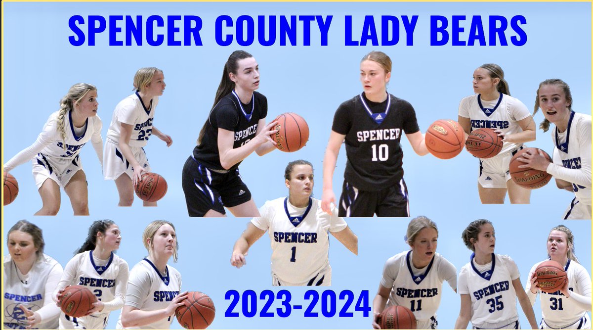SpencerCoLadyBears🏀 (@scladybears) on Twitter photo Meet the team! Stay tuned to learn more about each player. <a href="/SCHSBear/">Spencer County High School</a> <a href="/TheSCden/">The Den</a> <a href="/ScBearMascot/">SpencerCoBearMascot</a>
#GoLadyBears #oneteamonedream #sisterhood #GirlsBasketball Meet the team! Stay tuned to learn more about each player. <a href="/SCHSBear/">Spencer County High School</a> <a href="/TheSCden/">The Den</a> <a href="/ScBearMascot/">SpencerCoBearMascot</a>
#GoLadyBears #oneteamonedream #sisterhood #GirlsBasketball