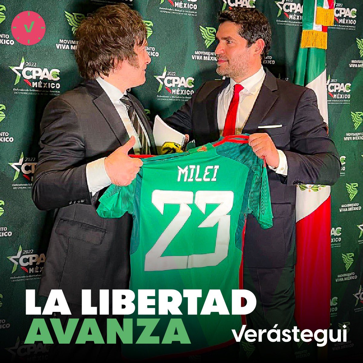 EVerastegui's tweet photo. Celebro con fuerzas y esperanza el triunfo de mi amigo @JMilei en Argentina. Viene una nueva historia en #libertad, para ese gran país. ¡Viva la libertad, carajo! https://t.co/ZgHKEHDklt