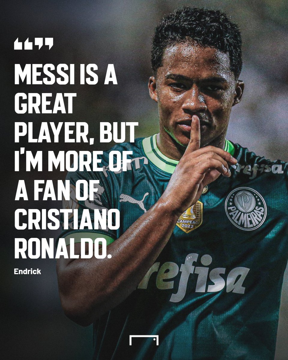 Endrick is team Cristiano Ronaldo 🐐