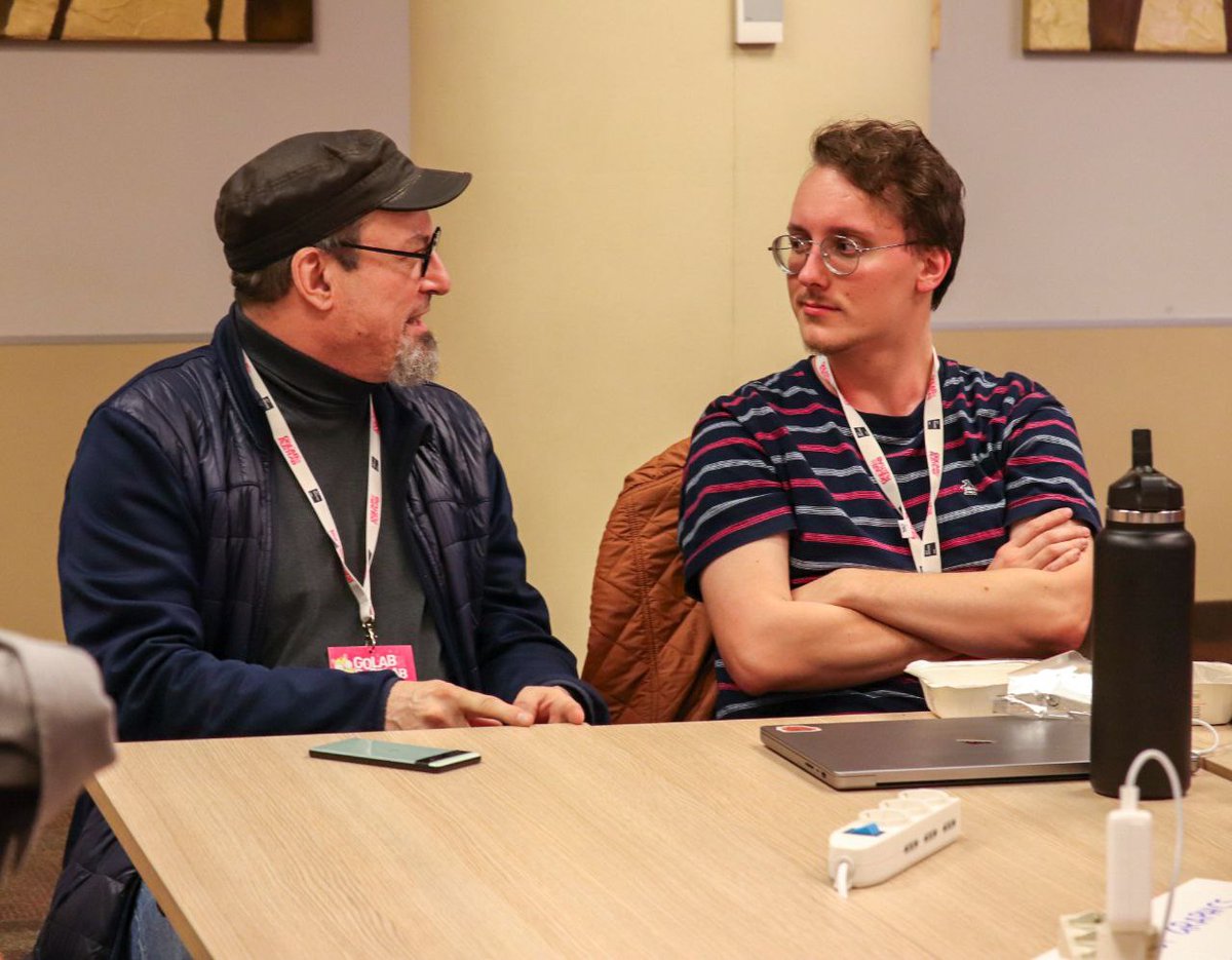 rustlab_conf's tweet photo. π Hacking Night is alive with excitement! Tables are vibrant with mentors leading discussions on fascinating subjects.Let's embark on this collaborative coding journey! π»β¨
#GoLab2023 #HackingNight #RustLab2023 https://t.co/eOvzGA59M2