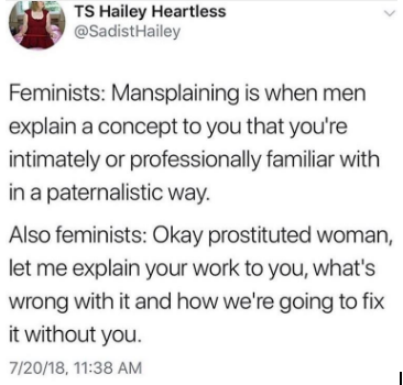 Lola_Davina's tweet photo. Yep!

@SadistHailey Spitting nails.

#fuckSWERFS
#NothingAboutUsWithoutUs
#RightsNotRescue https://t.co/Uxu7x6FUyl