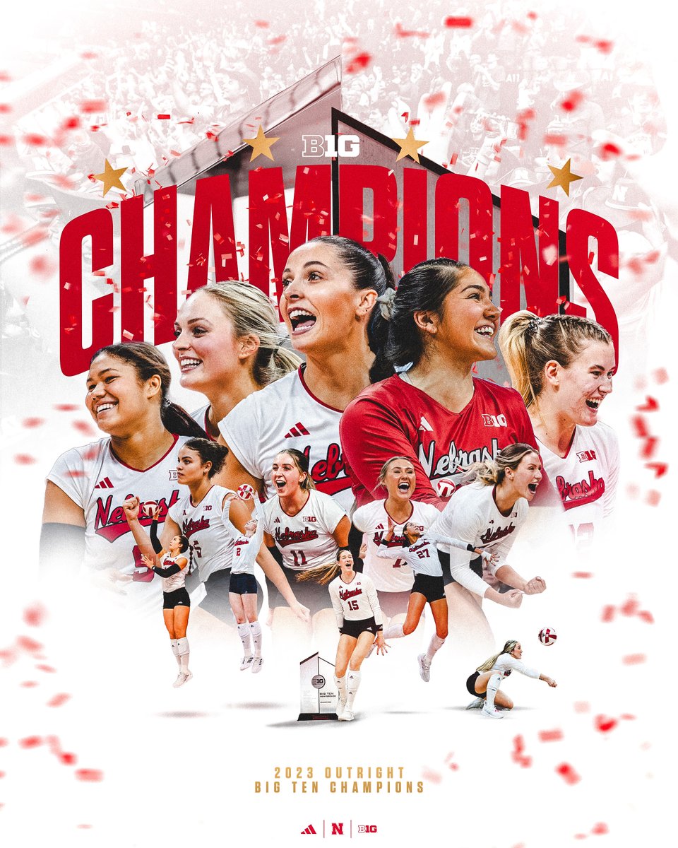 OURS. 🏆

YOUR HUSKERS ARE 2023 OUTRIGHT BIG TEN CHAMPIONS! #GBR