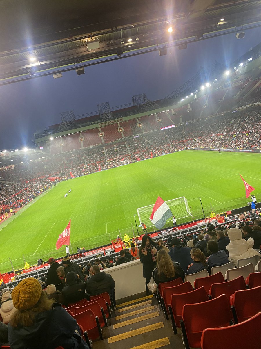 First time ever at Old Trafford to watch <a href="/ManUtdWomen/">Manchester United Women</a> in the derby.

Not the result, but women’s football is definitely the winner with today’s attendance.

Now pass me another lemsip please.