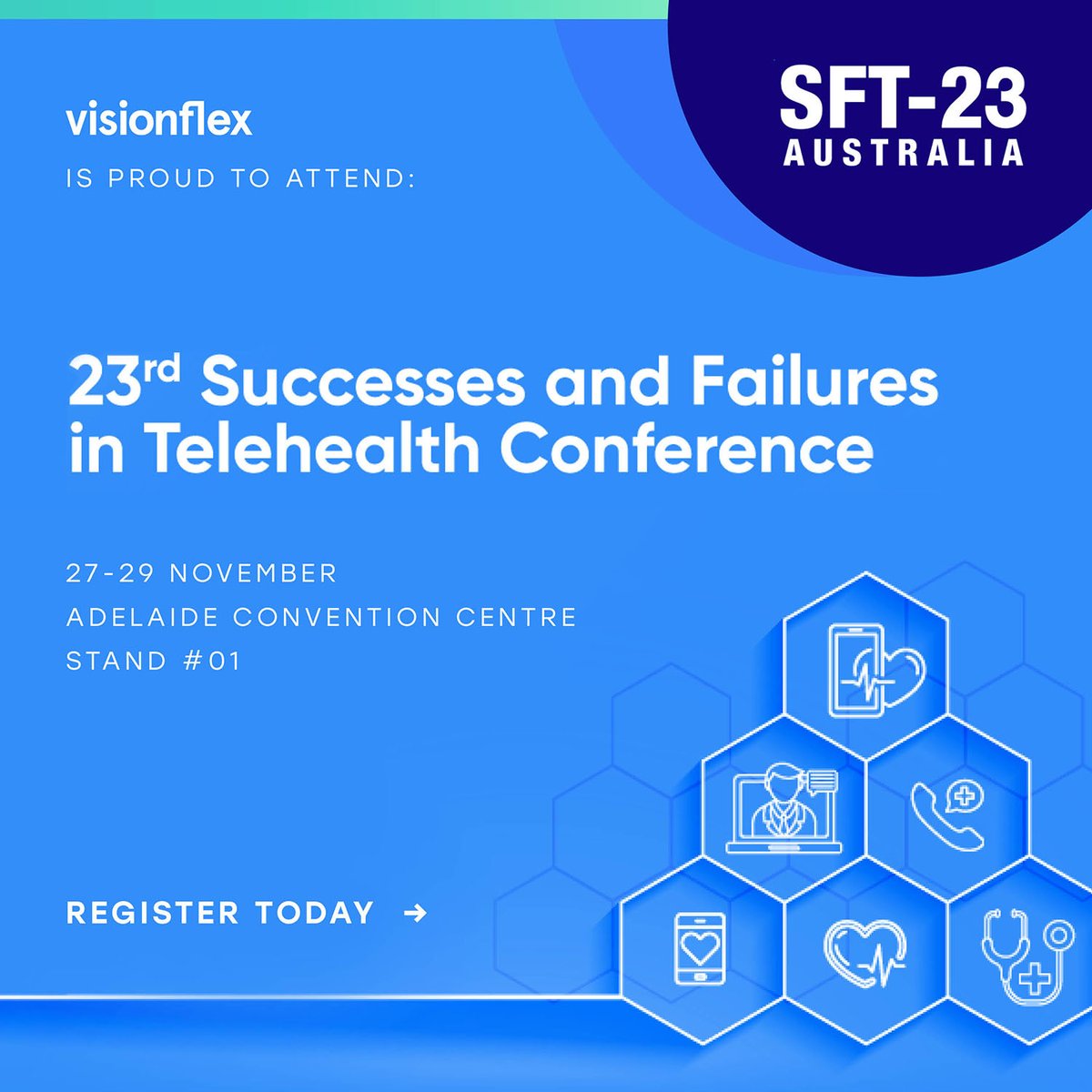 The VF team will be at SFT-23 next week showcasing the latest in telehealth and virtual care technologies. 

Discover how virtual care can help improve patient outcomes in regional communities by connecting metro-based specialists with remote patients.

hubs.la/Q029csf10