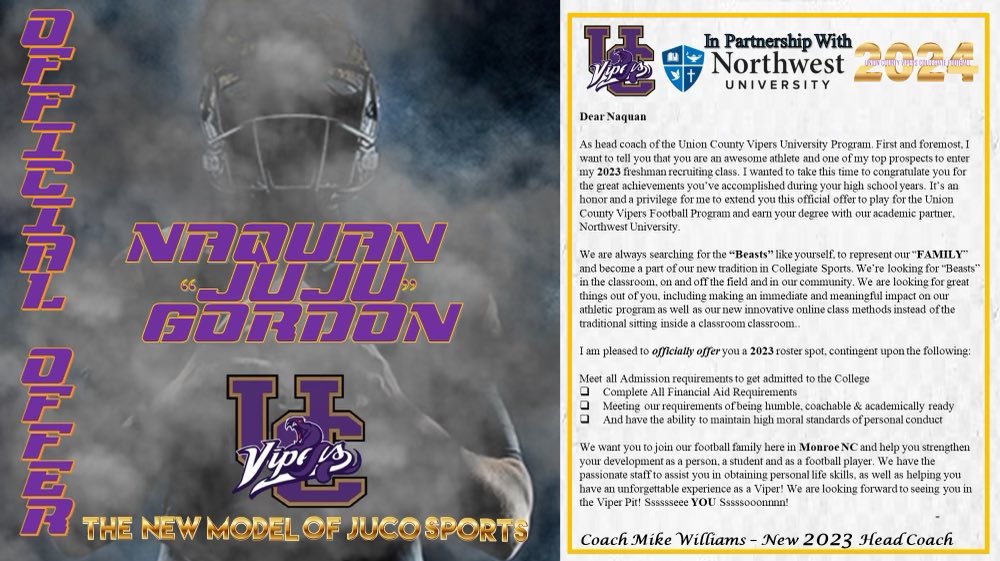 Very grateful Offer from union city vipers <a href="/jrcollegescout/">Coach Kingcade</a> <a href="/PHE_Athletics/">Powerhouseathletics</a> <a href="/KidsKuntry/">KuntryKidsFoundation</a>