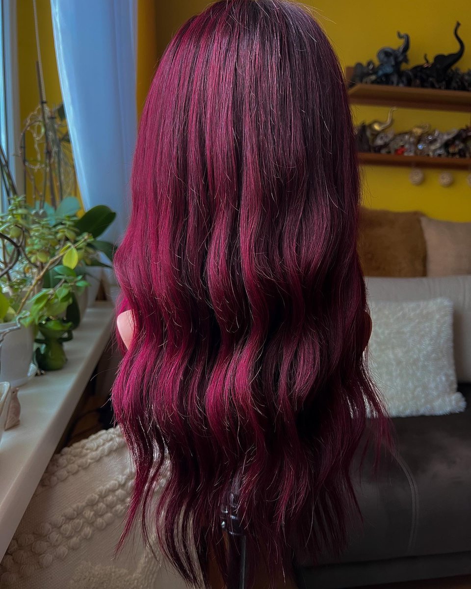arcticfoxcolor's tweet photo. Screaming over this deep burgundy ๐ฑ๐ @hair244 used Ritual, Purple AF and Poison โจ #AFritual #PurpleAF #AFPoison https://t.co/BsaRR1d8ow