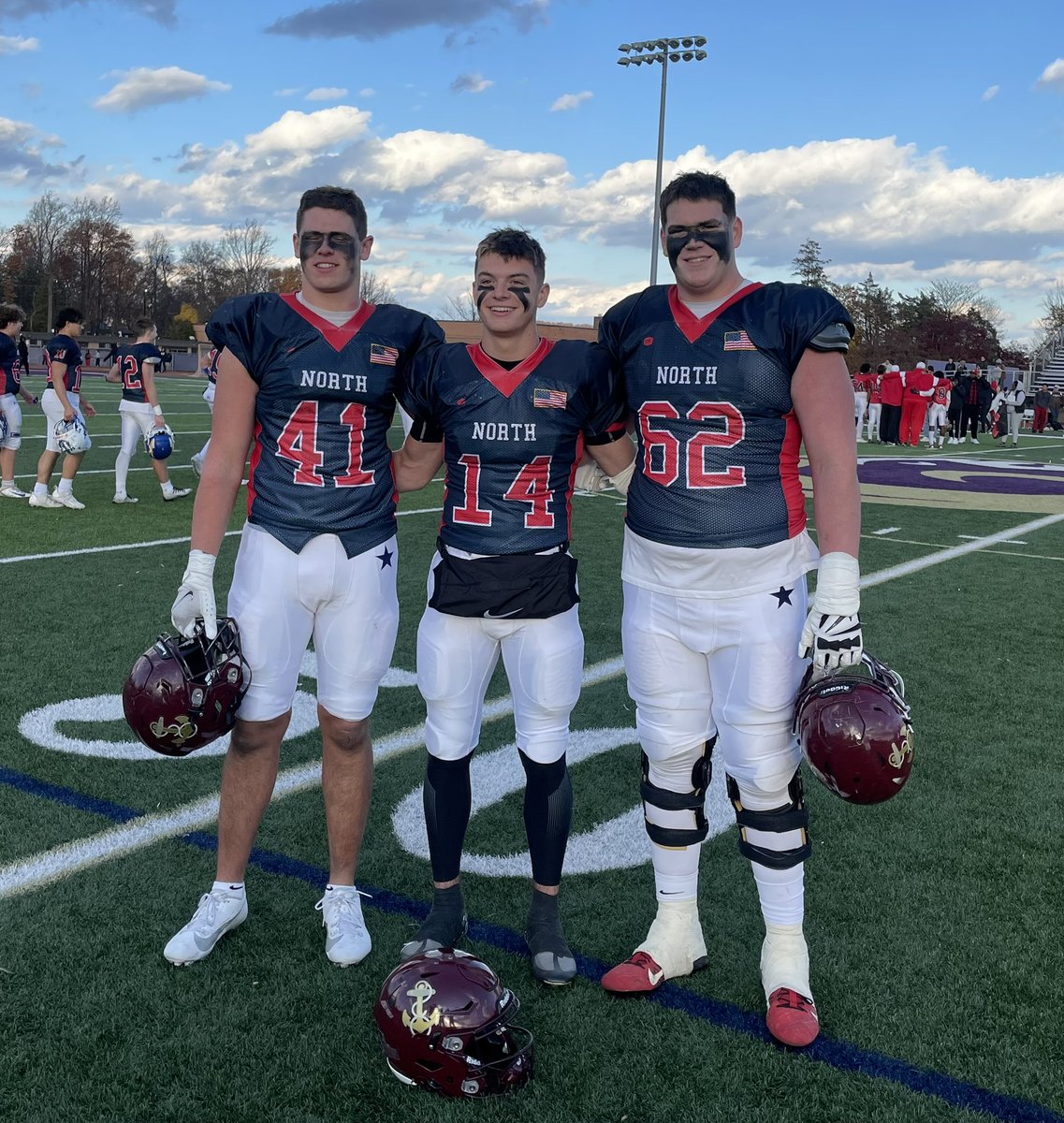 Great job representing The Admirals in this afternoon’s SOFCA Exceptional Senior Bowl. @Joe_McGann50 @Mikey_Rescigno3 and @colin_cubberly all did our program proud.