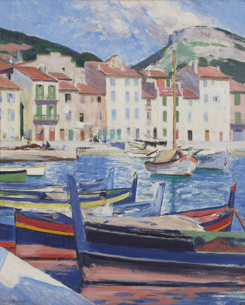 LyonandTurnbull's tweet photo. #FCBCadell’s ‘Cassis, le Port’ has been unseen in public since it was acquired by a private collector in Glasgow between the wars. It captures the vibrancy of one of the south of France’s most beautiful waterfronts. Learn more: https://t.co/GmNV6YAMCP https://t.co/FVjq60W37R