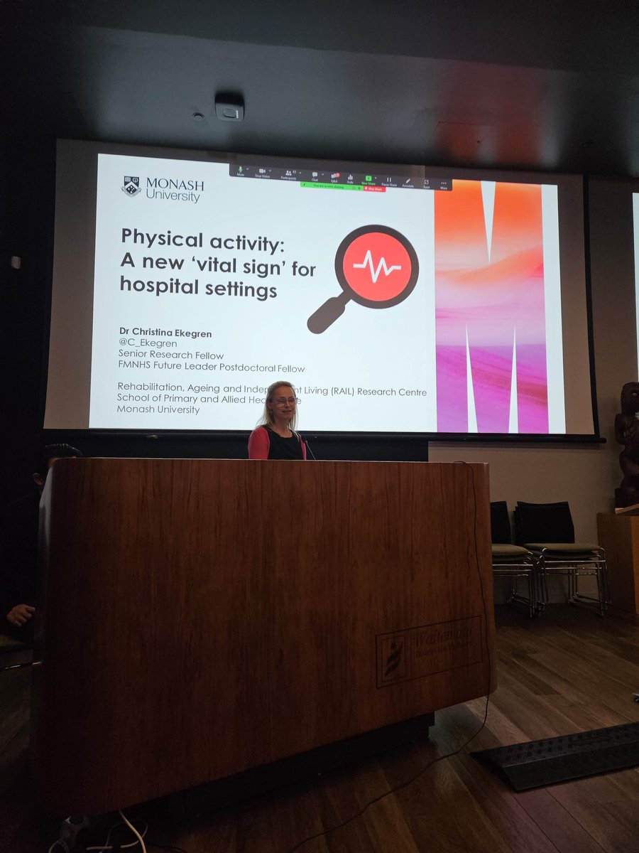 Excited to be hearing about physical activity as a new vital sign <a href="/1sharonrussell/">Sharon Russell</a> <a href="/C_Ekegren/">A/Prof Christina Ekegren</a> <a href="/SBastkjaer/">Steen Bastkjaer</a> @WaitemataHealth