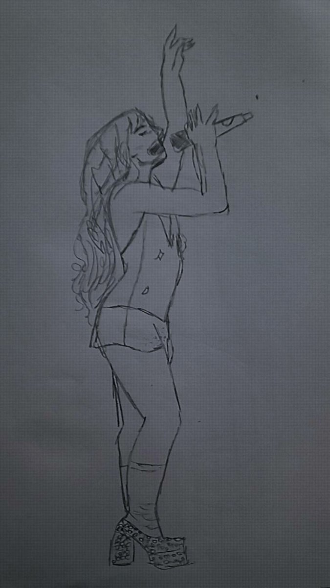 Aleezyarts's tweet photo. Sabrina carpenter sketch on night 1 of the eras tour Brazil, just some more minutes to see her on stage again, I just loved that dress ❣️

#RioTheErasTour #RioDeJaneiroTSTheErasTour #TaylorSwiftTheErasTour #sketchbook #sketching #RIOTsTheErasTour #Sabrinacarpenter https://t.co/vlMB0r9gMC