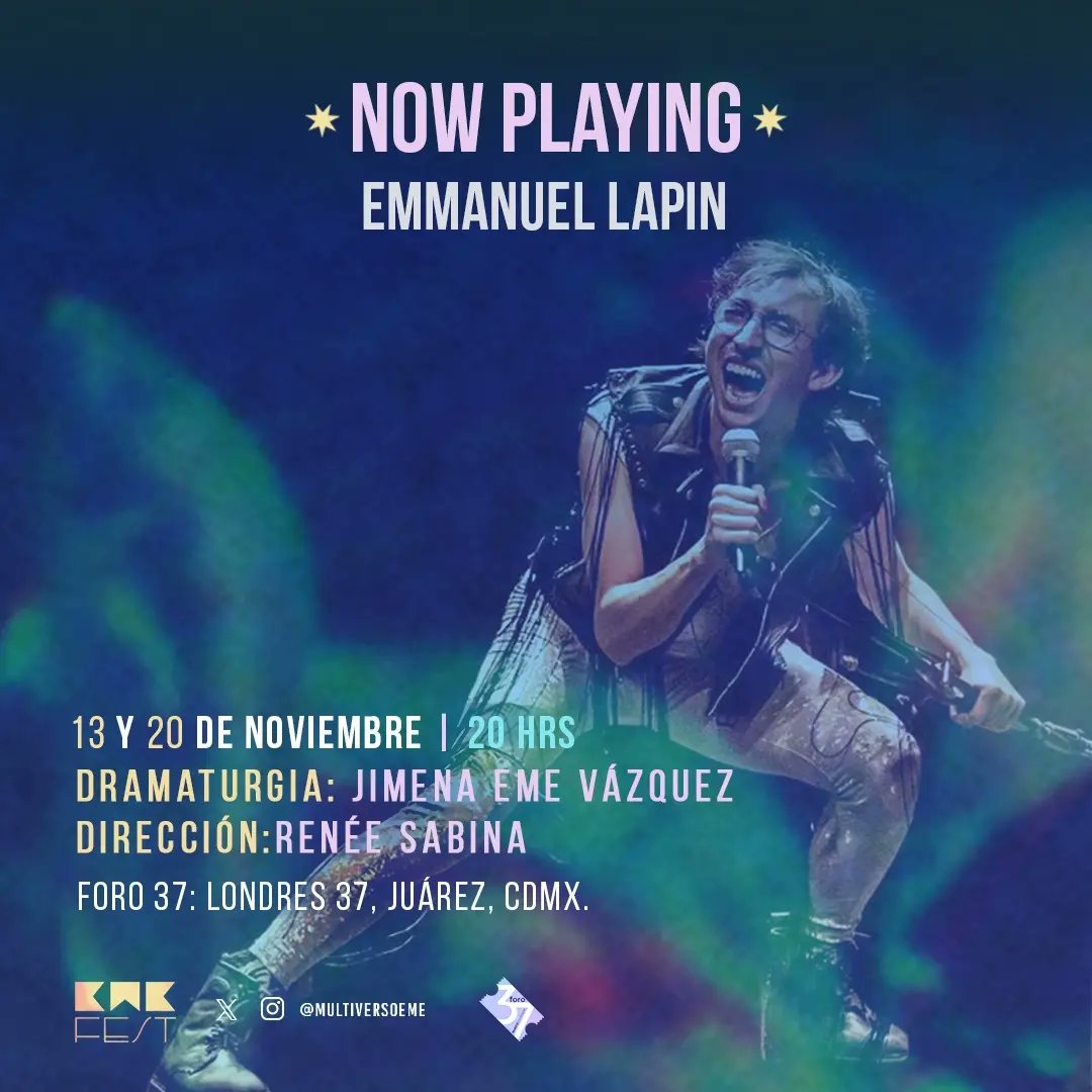 jimenaemeuve's tweet photo. ¡Última semana en el Foro 37!
🎧Now playing el lunes. Autoficción de un millenial triste y canciones de Shakira.
🎄🍵🌳Tres monólogos el martes. Cerramos el #EmeFest con un mix de monólogos.

Boletos aquí 👇
https://t.co/LU4wokixgy https://t.co/C0ZmpkDdAK