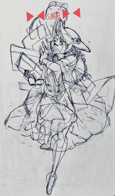 背景と線画進める 
