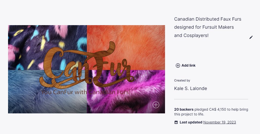 Thank you to everyone who supported our KS and helping us bring more faux fur to the community! You guys rock!  <3