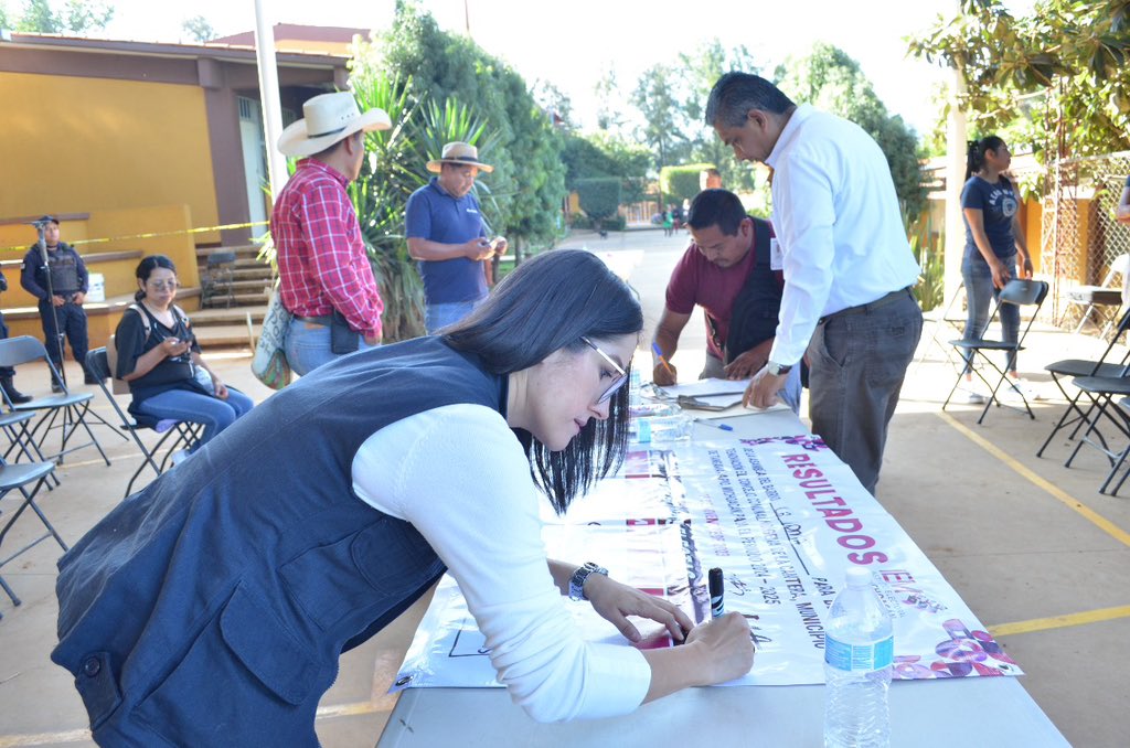IEMichoacan's tweet photo. #PueblosIndígenas l 👁️‍🗨️

Se llevó a cabo la Asamblea del Barrio de La Loma de la comunidad Indígena de la Cantera en la que se propusieron a 3 hombres y 3 mujeres, se procedió a la votación por filas y con credencial en mano, dando el siguiente resultado: https://t.co/uHWFxlPq7o