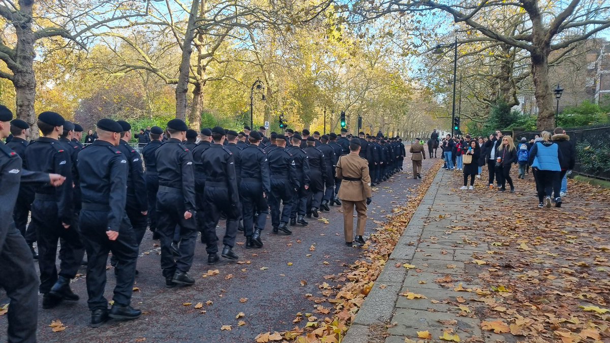 Cambrai Cenotaph Parade As per tradition, today serving members and veterans of the Regiment paraded in London to commemorate the Battle of Cambrai in an act of remembrance. #fearnaught #cenotaph #cambrai #remembrance