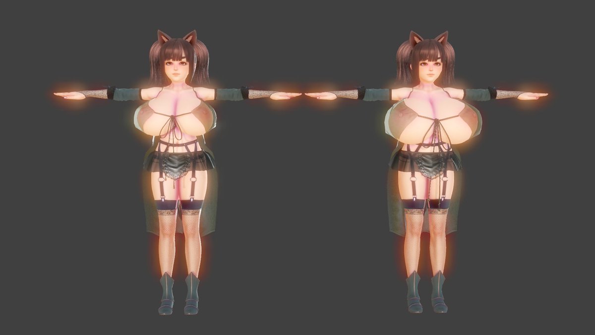 So, I reduced her boobs in order to make her look more "balanced", Do you think I should change them or do you prefer its previous size? 
 
#3DCG #HoneySelect #NSFW #Hentai #nsfwtw