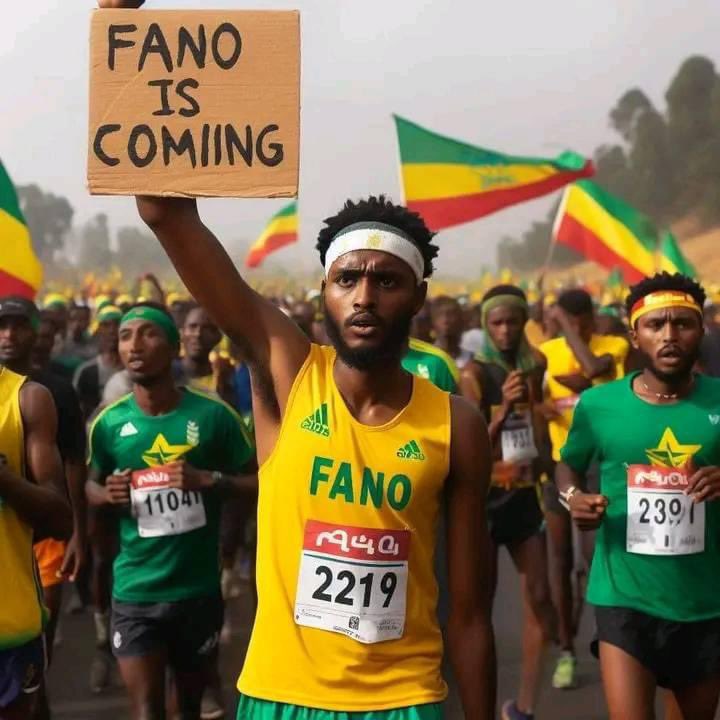 EndAmharaPain's tweet photo. The great Ethiopian run #AddisAbeba #Ethiopia #Fano #AmharaResistance #Amhara #Justice #FreedomFighters ✊🏾😁😎🙌🏾 🙏🏾😍 https://t.co/x9k7ESEmQQ