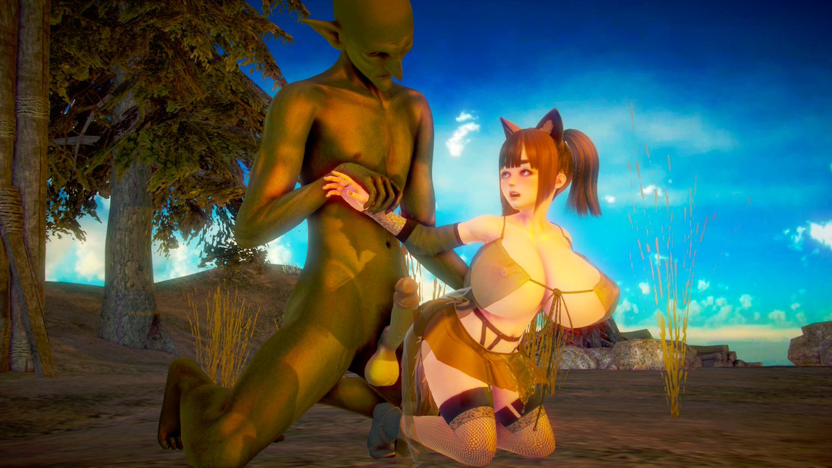 VenvsProject's tweet photo. Well I don't think she hates goblins as much as she says...

#3DCG #HoneySelect #NSFW #Hentai #nsfwtw #Goblin https://t.co/C2ZBw7NsQK