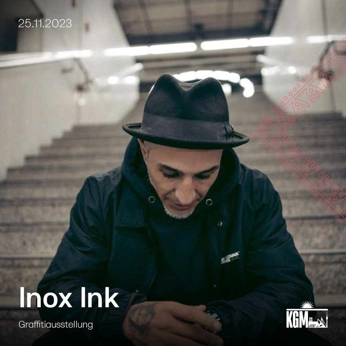 KGMuenchen's tweet photo. Inan Ercik, aka Inox Ink, kurdischer Graffitikünstler & Rapper aus München, reflektiert seine Herkunft & Kindheitskämpfe durch Rap & Graffitidesign. Mitglied bei '5 Elements'. Besuchen Sie seine Ausstellung am 25.11. ab 11 Uhr bei unseren Kulturtagen! 🎨 #InoxInk #Kulturtage2023 https://t.co/d411O8Qmzo