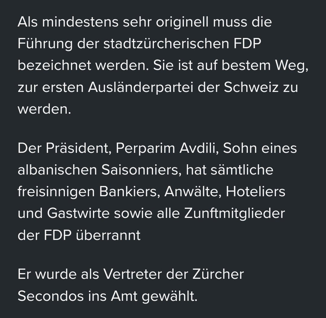 PerparimAvdili's tweet photo. Wem es noch zu wenig abenteuerlich für heute wurde, darf sich der Lektüre aus einem anderen Universum (oder doch nicht?) im #InsideParadeplatz bedienen.
https://t.co/8ozlmytNke https://t.co/CaefmU7jxe