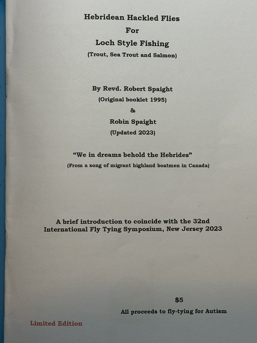 Lincolnshire Fly Dressers Guild will be meeting on 30/11/23 7pm at Sunnies in saxilby next to Sun Inn. I will be doing a demo on Hebridean Hackled Flies. If in the area will be great to see you #flydresserguild #semperfli #lincolnshire #flytyingforautism