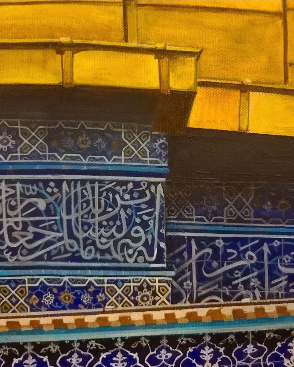 salwanajmart's tweet photo. Resharing my Dome of the Rock painting 🇵🇸

#FreePalestine https://t.co/FnhQEup1ha