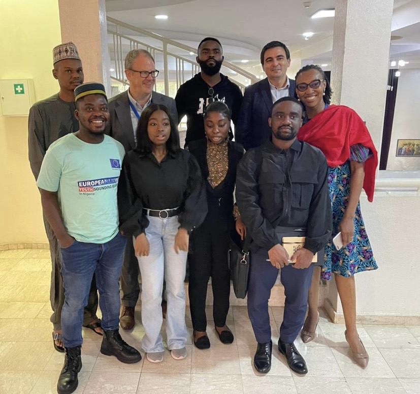 Last week, our director participated in the @EU_YSBnigeria meeting in Abuja, Nigeria. The meeting presented an opportunity to discuss and reflect on the activities of the European Union Sounding Board in Nigeria. #Governance #green #youths