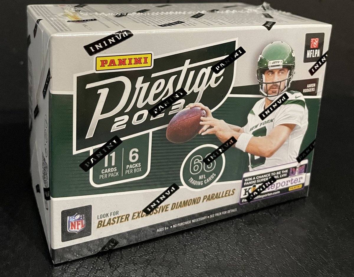 I also have Sports cards in my store!! I'm giving away this 2023 #Prestige #BlasterBox to one of you that: - Likes - Retweets - Tag at least 1 friend Winner randomly selected on Dec 1st. Check out Football Cards in my store: rb.gy/dkl61r #thehobby