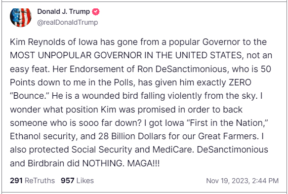 RpsAgainstTrump's tweet photo. Donald Trump is always projecting. Always.
"He is a wounded bird falling violently from the sky." https://t.co/hgigj2AMOo