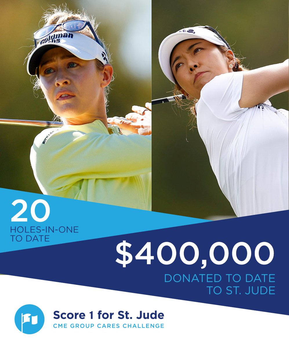 The season grand total in #Score1forStJude is 20 holes-in-one and $400,000!!!!!

After holes-in-one and donations from the concert and pro-am last week, the grand total being donated to St. Jude Children's Research Hospital by <a href="/CMEGroup/">CME Group</a> is $1.3 million 👏👏👏