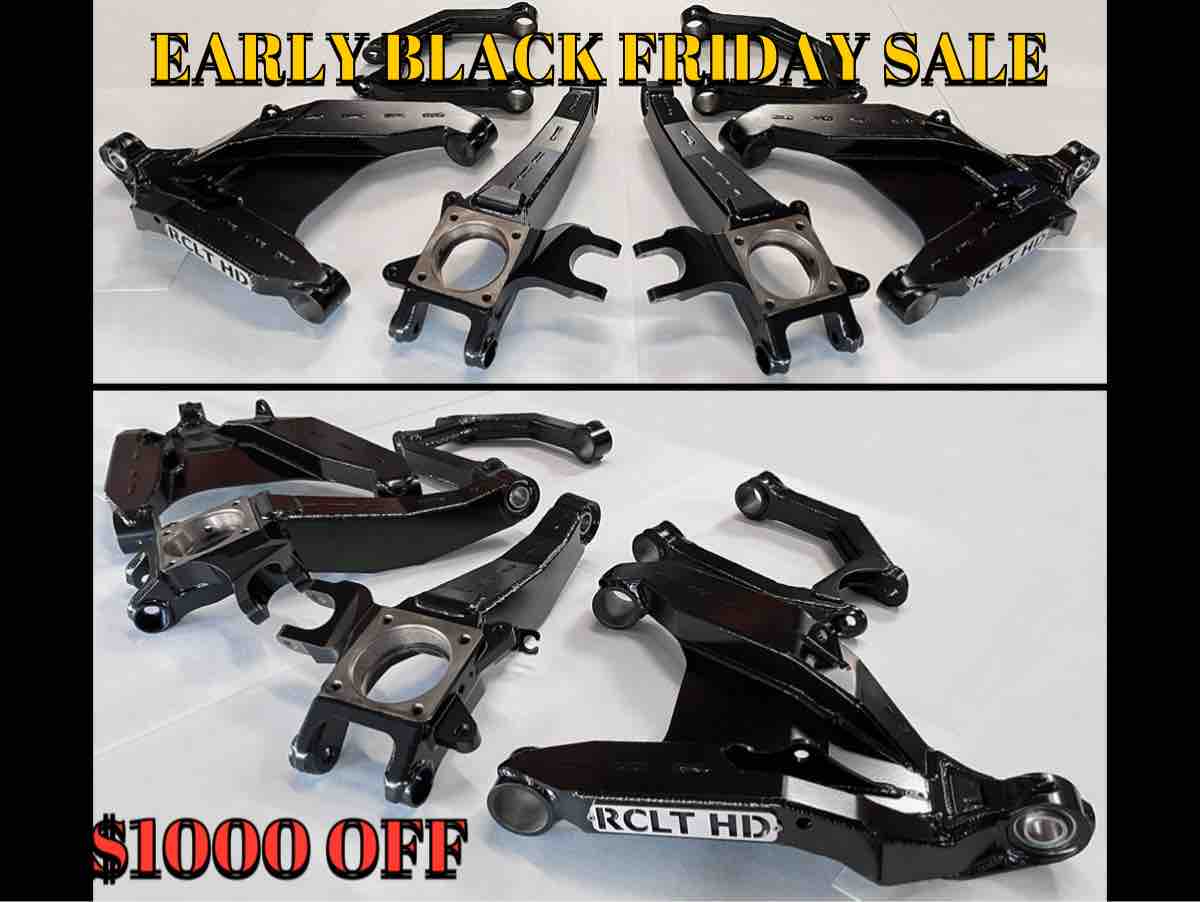 With our early Black Friday Sale you can level up your rig with a rare sale on RCLT. This doesn’t happen often so take advantage while it’s here. A huge $1000 off an RCLT kit!! Get it now!
