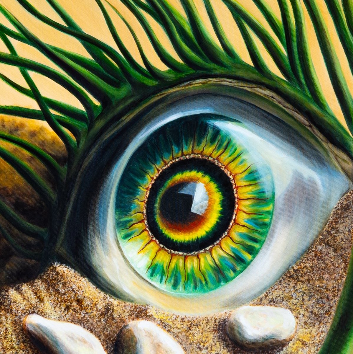 lukuznetsova's tweet photo. My latest artwork. Good Night💫🌟 #oilpainting #artlovers #surrealart #SURR #eyepainting #eyeart https://t.co/iw3E7Yifdc