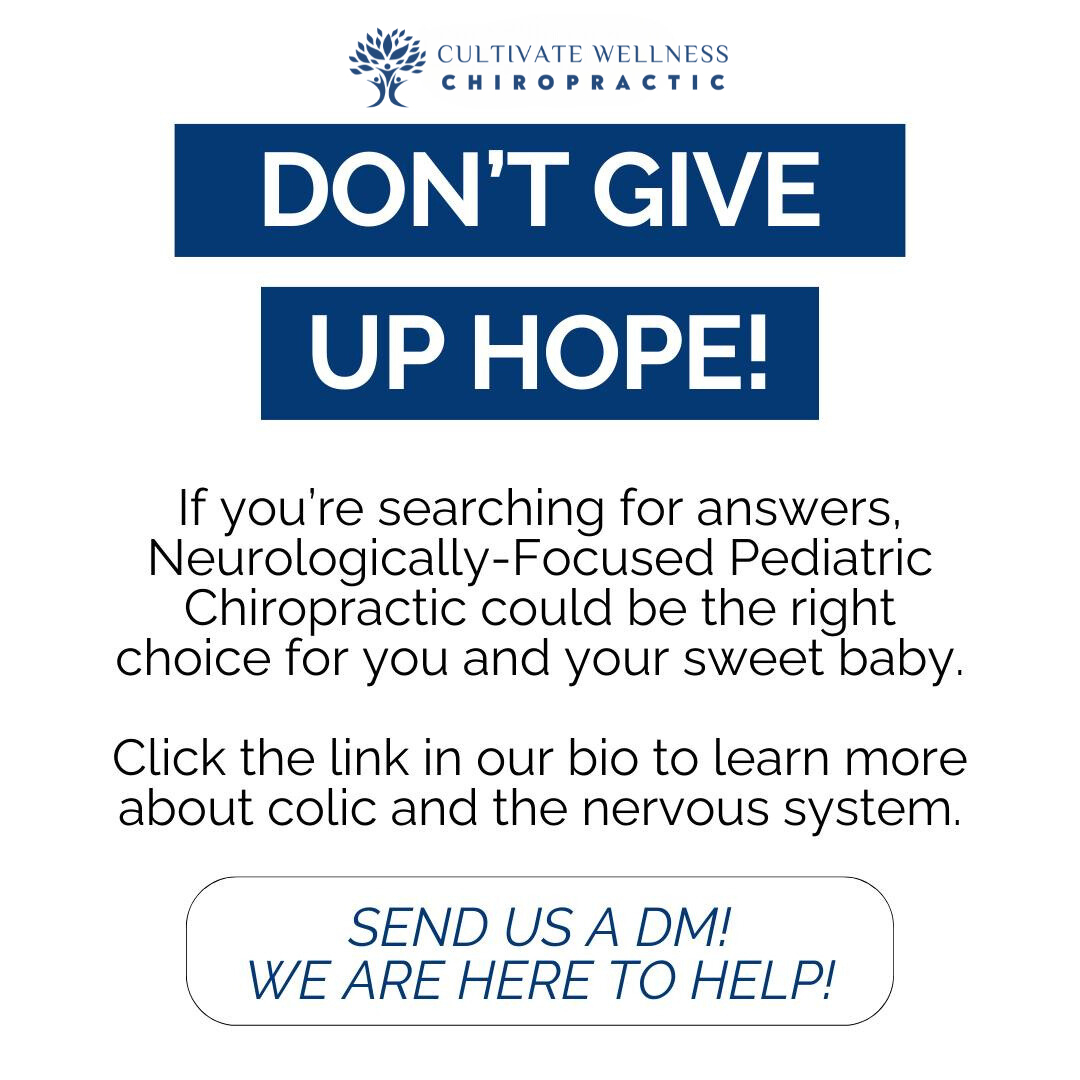 (2 of 2) Colic in babies can stem from stress affecting the vagus nerve. Our  gentle, neurologically focused pediatric chiropractic care provides a drug-free and effective solution by getting to the root cause!

#colickybaby #pxdocs #rochesterhillsmi #rochestermi #troymi