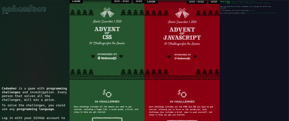 javascriptChile's tweet photo. 🎉¡Nuevo Post en JavaScript Chile! 🚀

"Advent of Code en JavaScript Chile" ya está disponible. 
Sumérgete en esta aventura de código y únete a nuestra comunidad para enfrentar juntos este desafío. 🧩💻

🔗 https://t.co/ZQS7kfKmkC

#AdventOfCode #AdventOfCSS #AdventOfJS #Codember https://t.co/n8fCQEwF3w