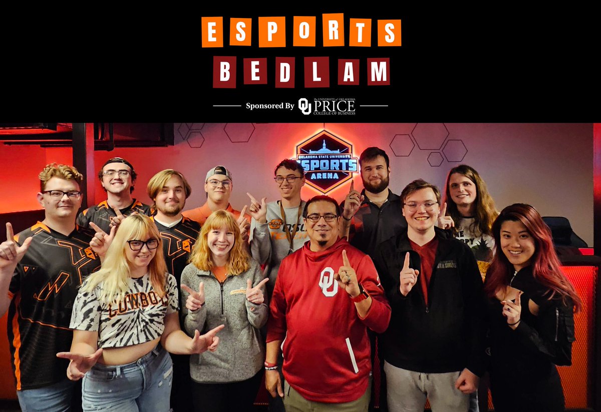 Esports Bedlam sponsored by @OUPriceCollege comes to a close with a OU taking the series, but there were so many firsts! Including the first ever title sponsor & raising $2,500 for @Okla_Childrens! Look for articles & highlights soon from the 6th annual hosted by @GamersofOSU!