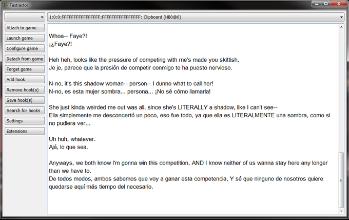 Using a program called Textractor &amp; the copy-paste functionality we put in Future Fragments, you're now