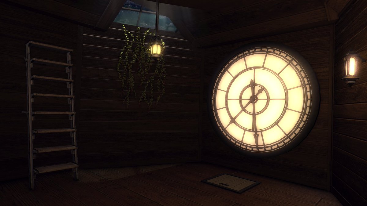 raincor_housing's tweet photo. Wizard's Secrets🔮
[Apartment]
I've been especially into fantasy lately, and it gave me a lot of inspiration to build something entirely different from what I usually do.  So here's a wizard's secret room, hidden in a clock tower!
#hgxiv #FF14Housing #HousingEden #FF14ハウジング https://t.co/BruS6o5SGs