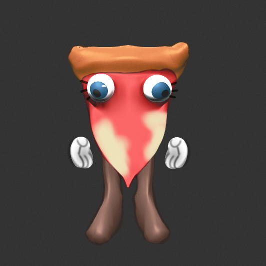 pizzoee's tweet photo. BONUS: some previous concepts I did. 
1) drawing in 2d to have at least a reference

2) first model I did (kinda sucks)

3) a lil WIP of the final result

4) final result 

By the way, I personally drew the hands because idrk how to in 3D

#oc #tadc #3dsculpt #pizza #tadcsona https://t.co/fPw7oyvVT7